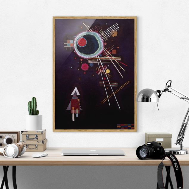 Framed poster - Wassily Kandinsky - Ray Lines
