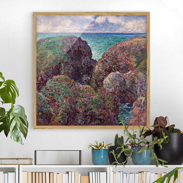 Framed poster - Claude Monet - Group of Rocks at Port-Goulphar