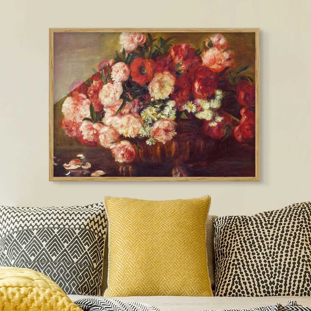 Framed poster - Auguste Renoir - Still Life With Peonies