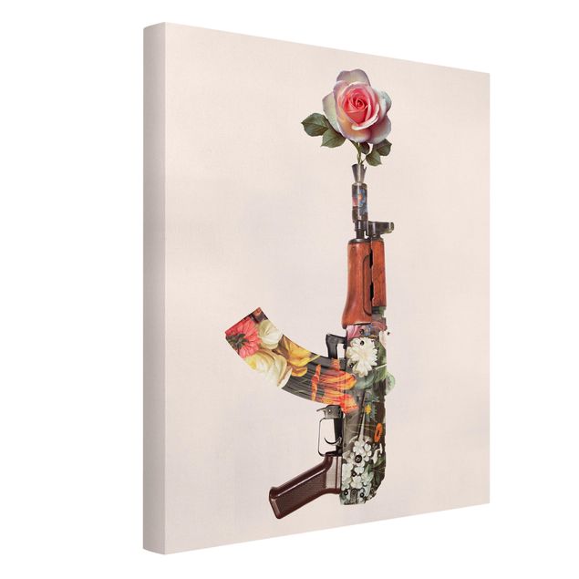 Canvas print - Weapon With Rose