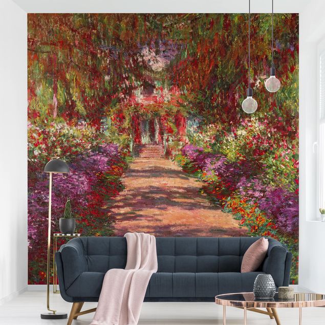 Wallpapers Claude Monet - Pathway In Monet's Garden At Giverny