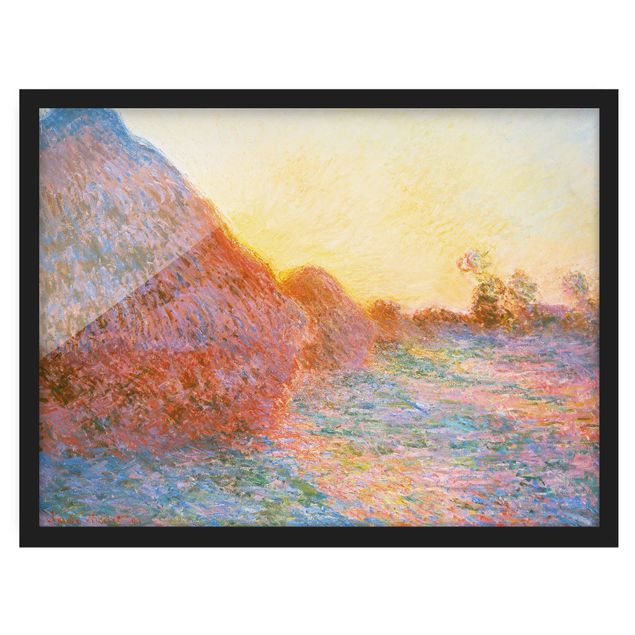 Framed poster - Claude Monet - Haystack In Sunlight