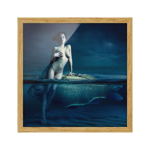 Framed poster - Nude With Fish