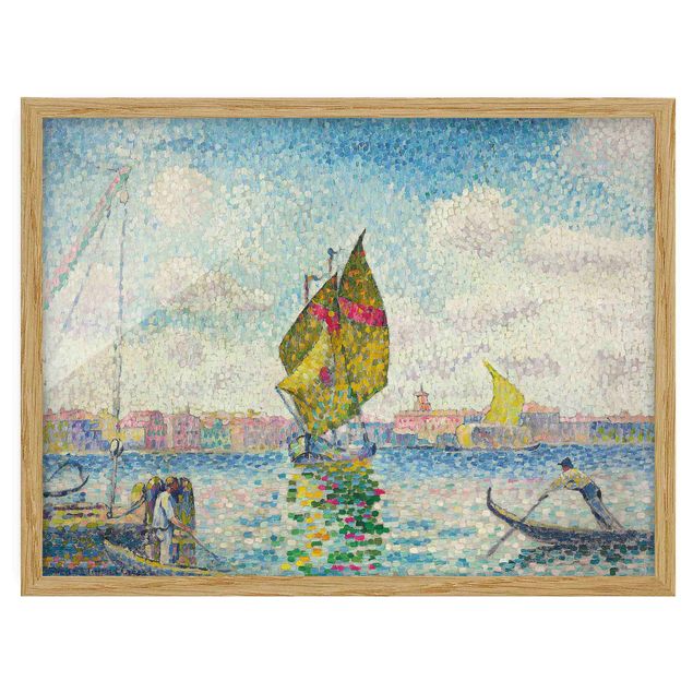 Framed poster - Henri Edmond Cross - Sailboats On Giudecca Or Venice, Marine