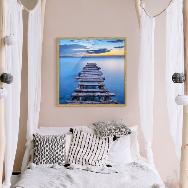 Framed poster - Walkway Into Calm Waters
