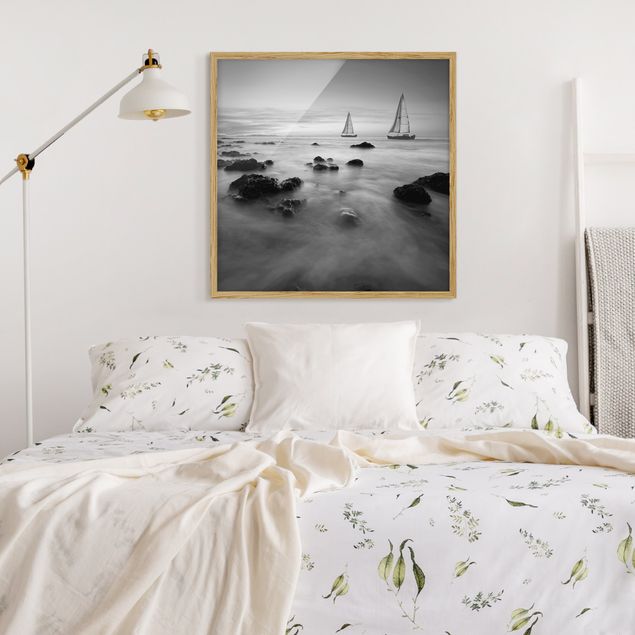 Framed poster - Sailboats In The Ocean II