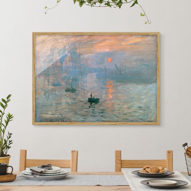 Framed poster - Claude Monet - Impression (Sunrise)