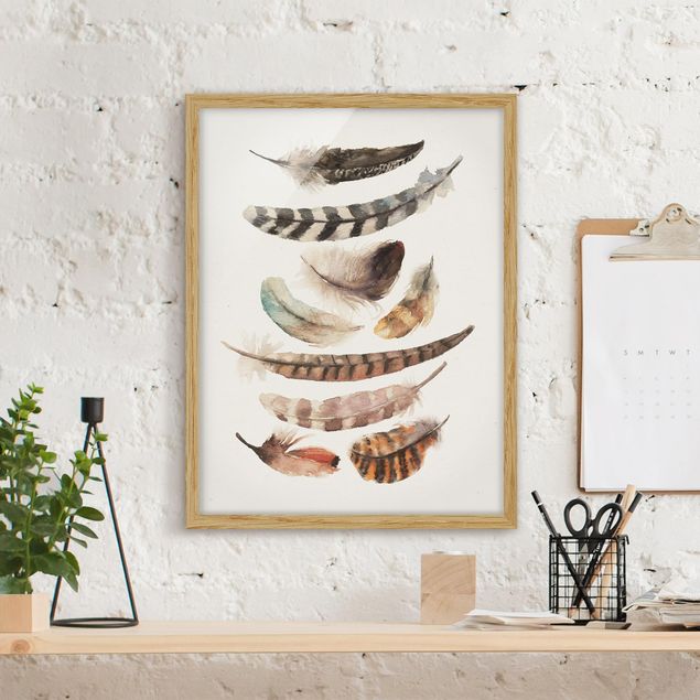 Framed poster - Nine Feathers