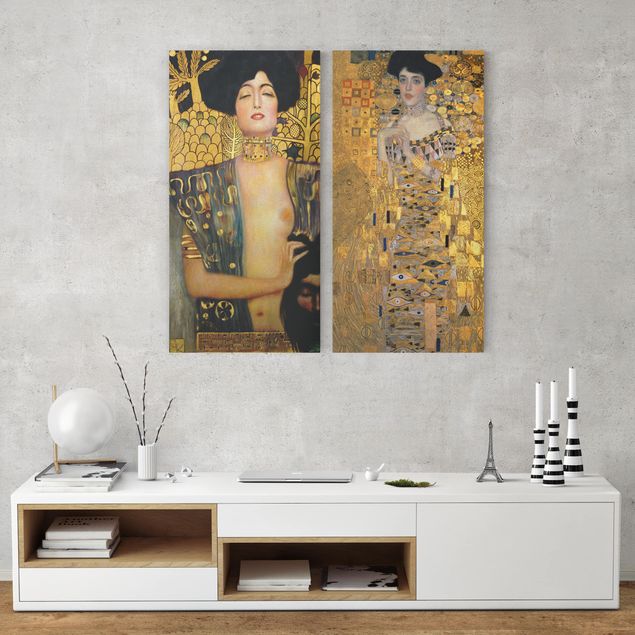 Print on canvas 2 parts - Gustav Klimt - Judith and Adele
