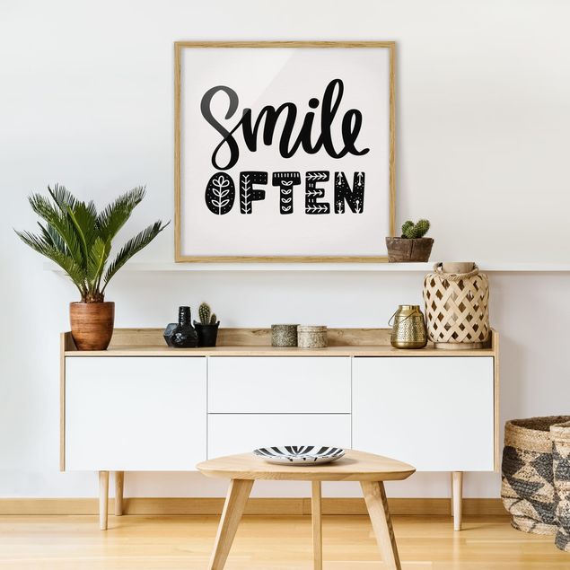 Framed poster - Smile Oft