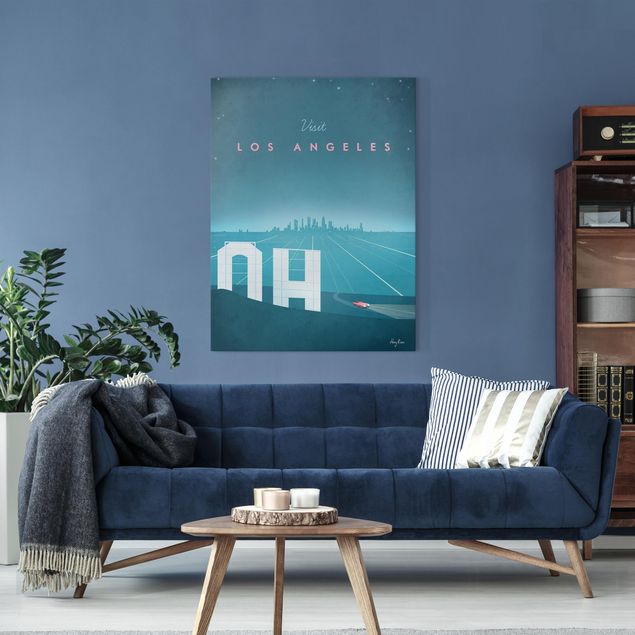 Print on canvas - Travel Poster - Los Angeles