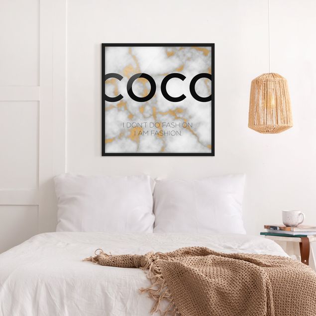 Framed poster - Coco - I Dont Do Fashion