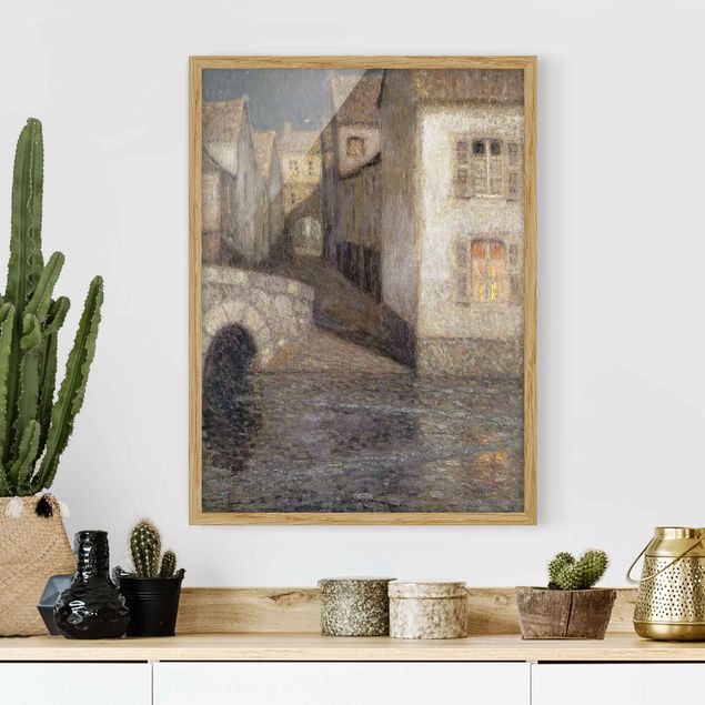Framed poster - Henri Le Sidaner - The House by the River, Chartres