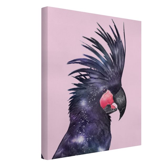 Canvas print - Cockatoo With Galaxy