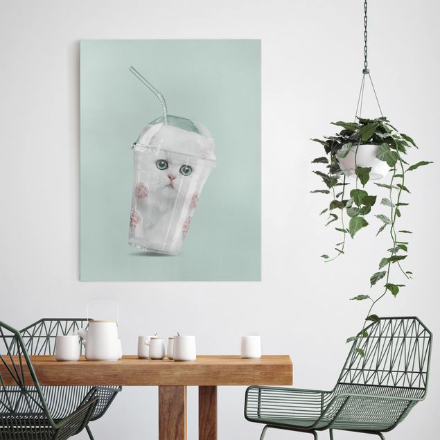 Canvas print - Shake With Cat