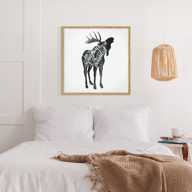 Framed poster - Animals With Wisdom - Elk