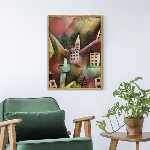 Framed poster - Paul Klee - Destroyed Village