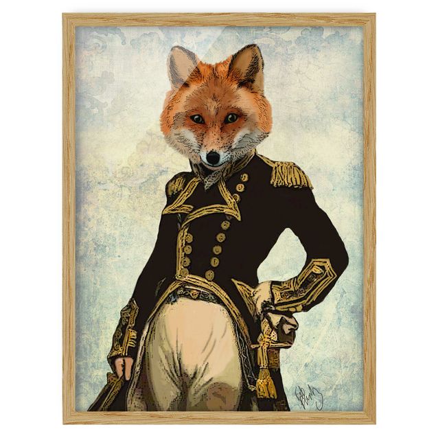 Framed poster - Animal Portrait - Fox Admiral