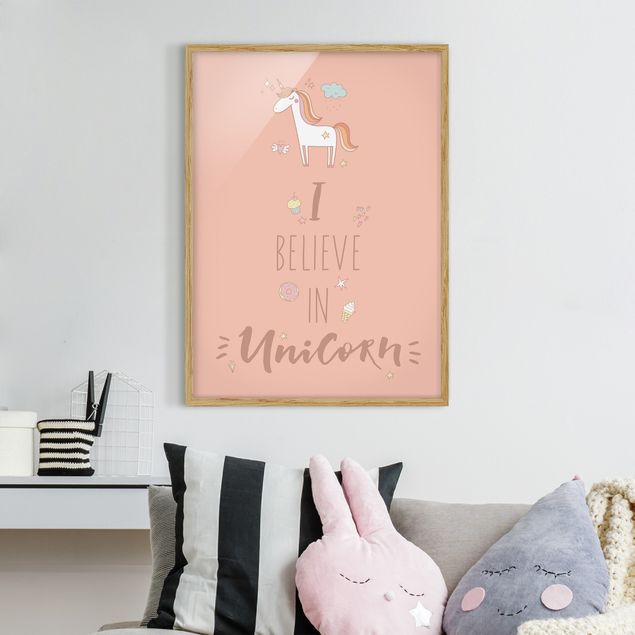 Framed poster - I Believe In Unicorn