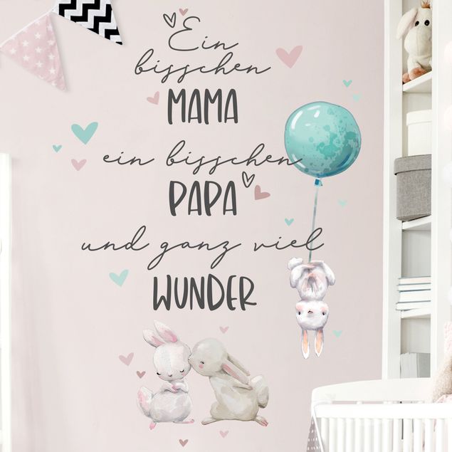 Animal print wall stickers A bit of mom a bit of dad