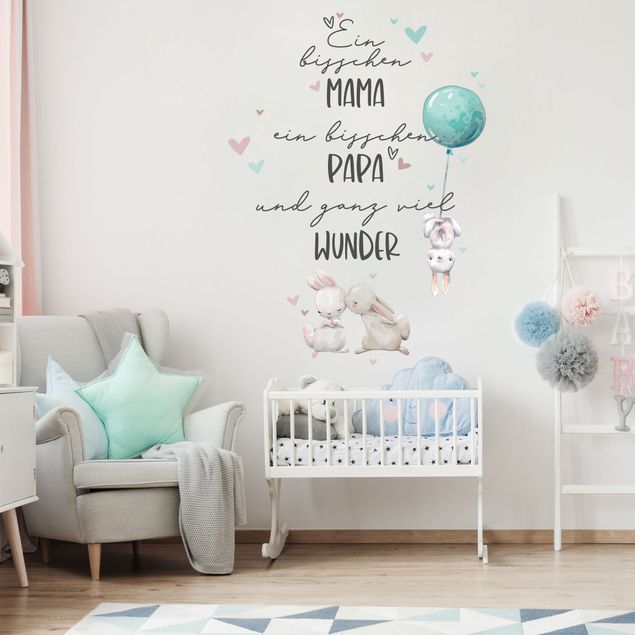 Romantic wall stickers A bit of mom a bit of dad