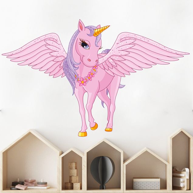Wall stickers unicorn Unicorn with wing