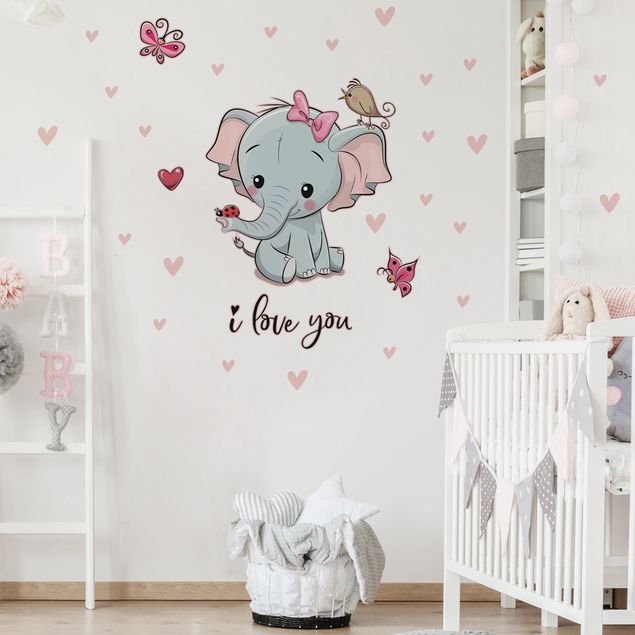 Wall stickers quotes Elephant I Love You