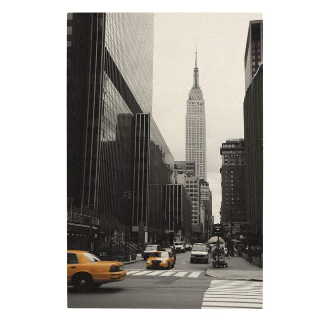 Natural canvas print - Empire State Building - Portrait format 2:3