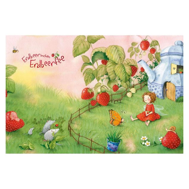 Wallpaper - Little Strawberry Strawberry Fairy - In The Garden