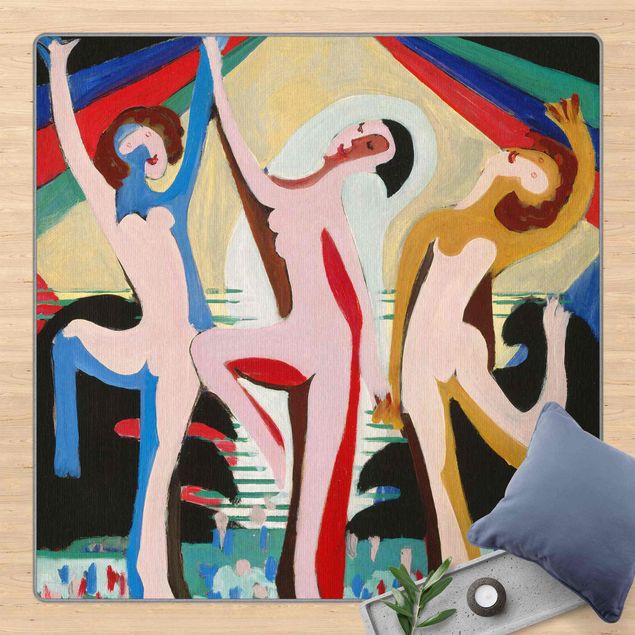 Large rugs Ernst Ludwig Kirchner - Flower Dance