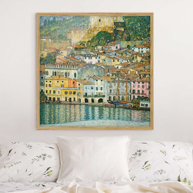 Framed poster - Gustav Klimt - Malcesine On Lake Garda