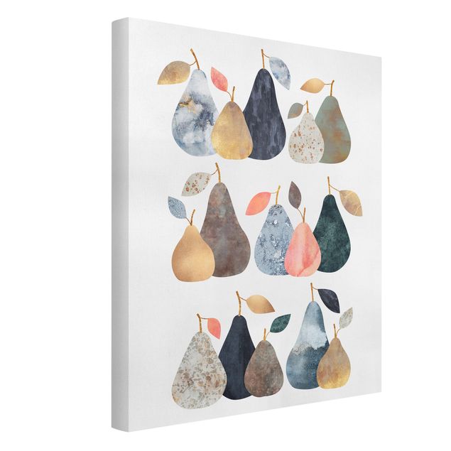 Canvas print - Collage Golden Pears