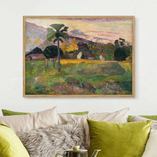 Framed poster - Paul Gauguin - Haere Mai (Come Here)