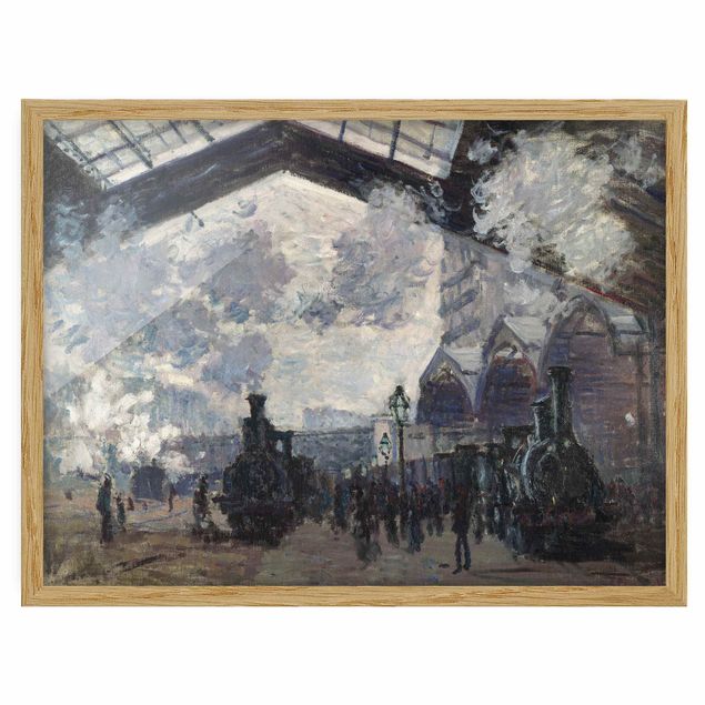 Framed poster - Claude Monet - Gare Saint Lazare