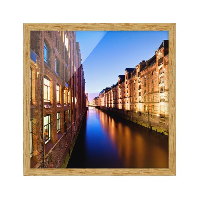 Framed poster - Hamburg Warehouse District