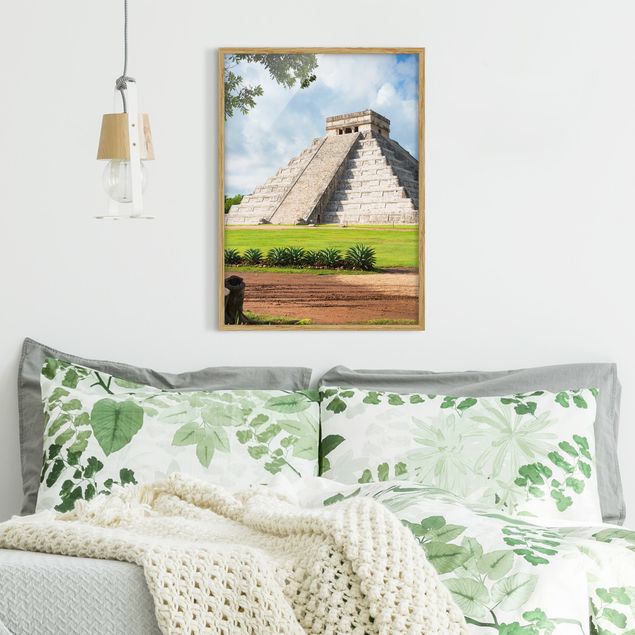 Framed poster - El Castillo Pyramid