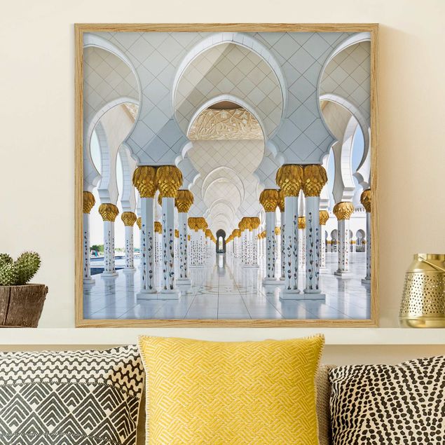 Framed poster - Mosque In Abu Dhabi