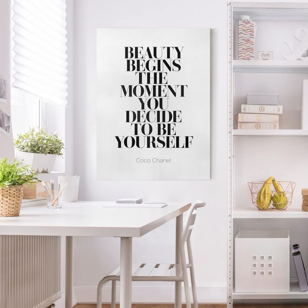Print on canvas - Be Yourself Coco Chanel