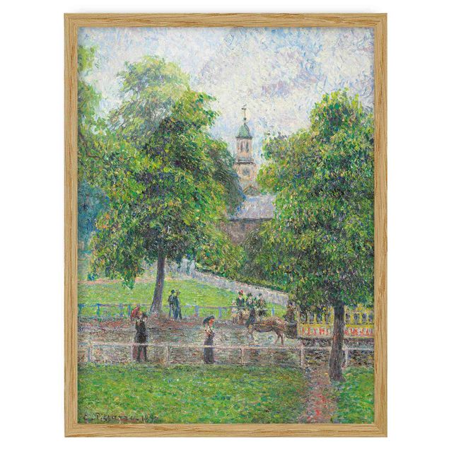 Framed poster - Camille Pissarro - Saint Anne's Church, Kew, London