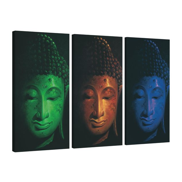 Print on canvas 3 parts - Triple Buddha