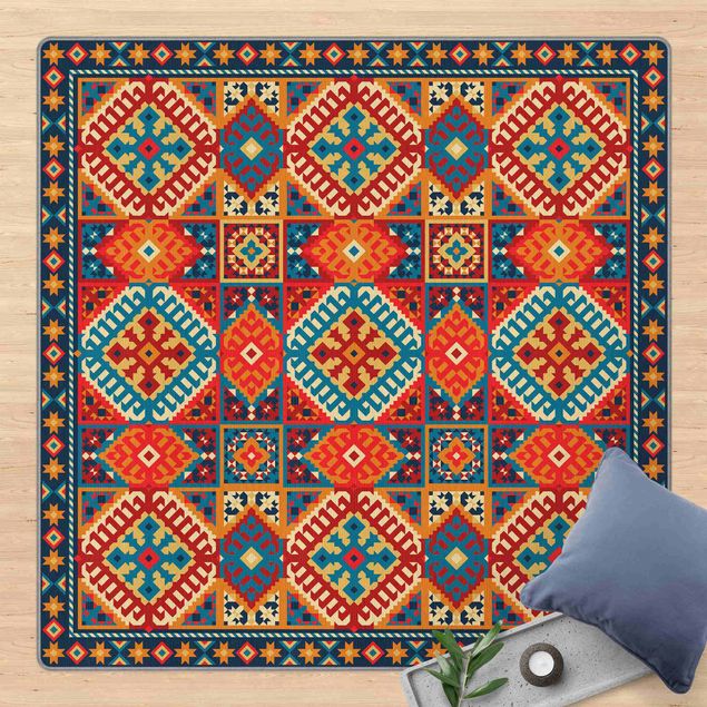 modern area rugs Colourful Kilim Rug