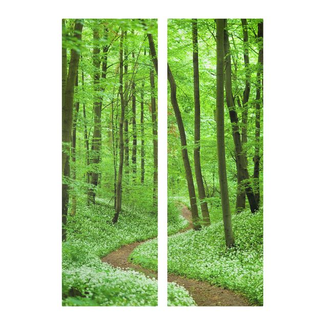 Print on canvas 2 parts - Romantic Forest Track