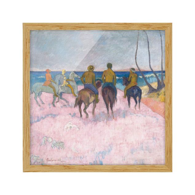 Framed poster - Paul Gauguin - Riders On The Beach