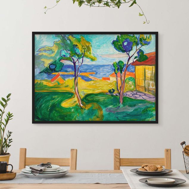 Framed poster - Edvard Munch - The Garden In Åsgårdstrand