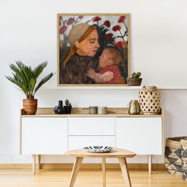 Framed poster - Paula Modersohn-Becker - Girl with Child