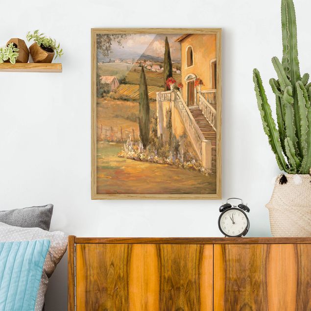 Framed poster - Italian Countryside - Porch