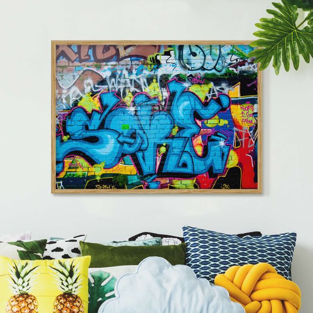 Framed poster - Colours of Graffiti
