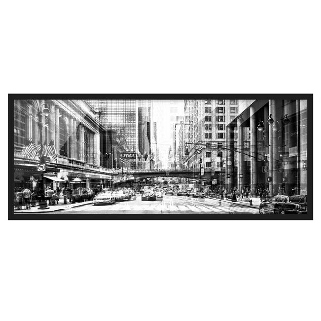 Framed poster - NYC Urban Black And White