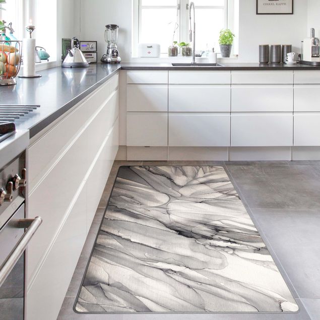 large area rugs Rock Contour Line In Grey