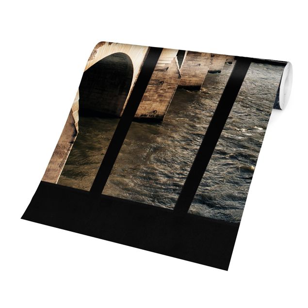 Wallpaper - Window Bridge Paris